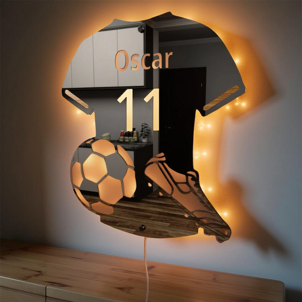 Spegel med LED-belysning